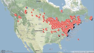 Snowy owl sightings map