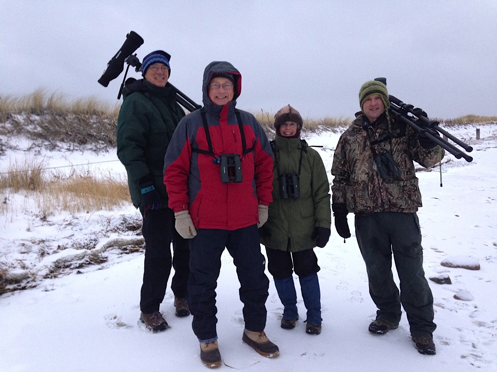 CBC crew on beach